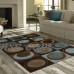 Better Homes and Gardens Circle Block Textured Print Area Rugs or Runner, Multiple Sizes and Colors   556615447